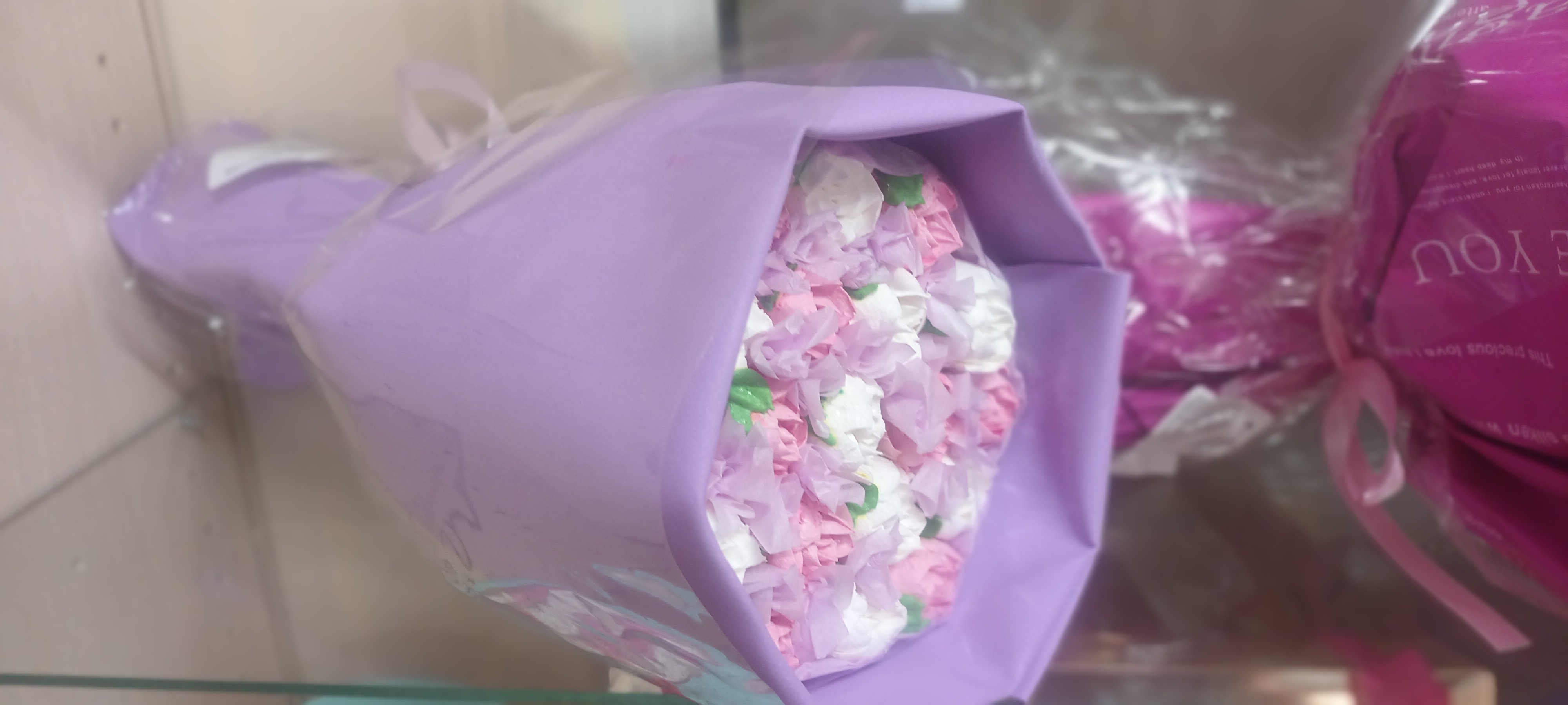 букет маленький зефирные цветы