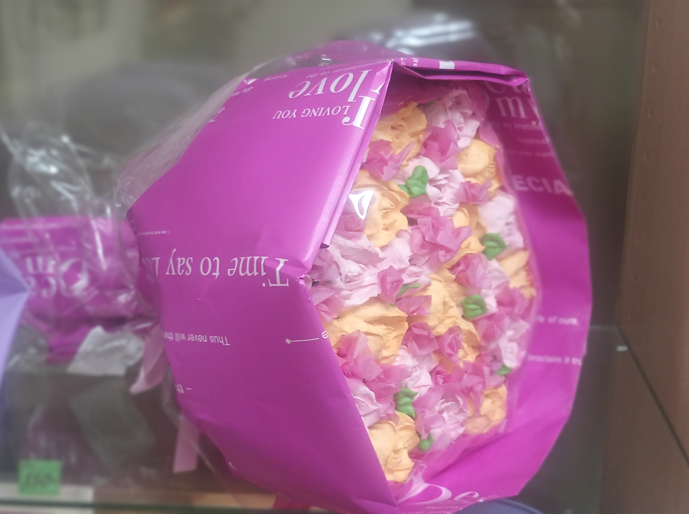 букет большой зефирные цветы