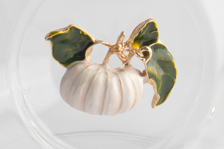 Кружка, 500 мл, стекло Б/металл, Тыква, Light pumpkin, 63518