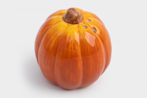 Емкость для соли или перца, 7 см, керамика, оранжевая, Тыква, Bright pumpkin, 63554