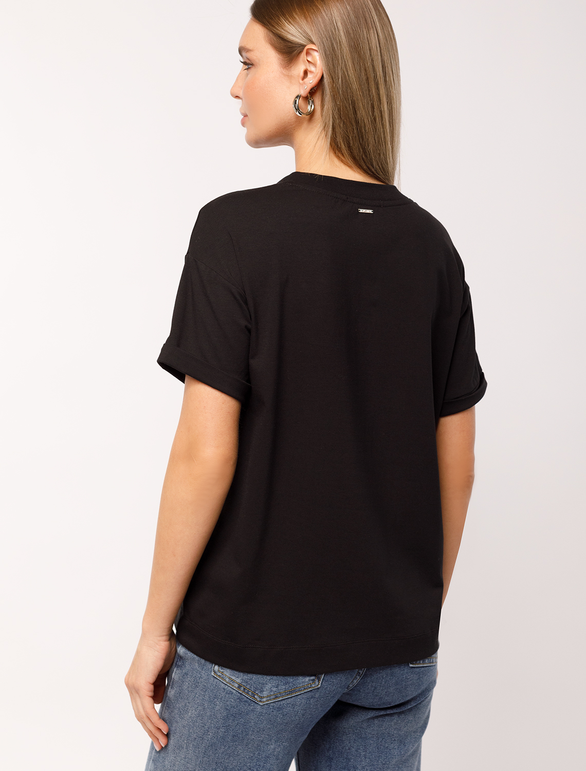 Футболка из премиального хлопка с эластаном