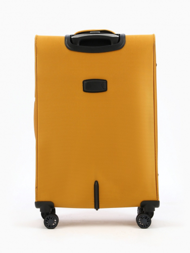 УЦЕНКА Чемодан на колёсах Bagvoyage средний 71 л (М), на молнии, 4 колеса, жёлтый