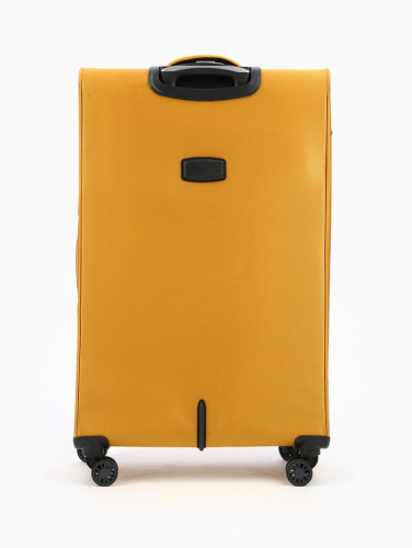 УЦЕНКА Чемодан на колёсах Bagvoyage большой 113 л (L), на молнии, 4 колеса, жёлтый