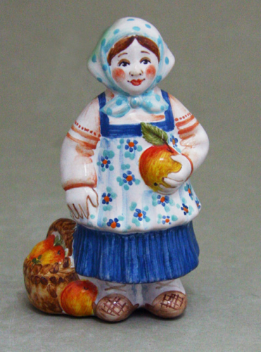 Девочка с яблоками