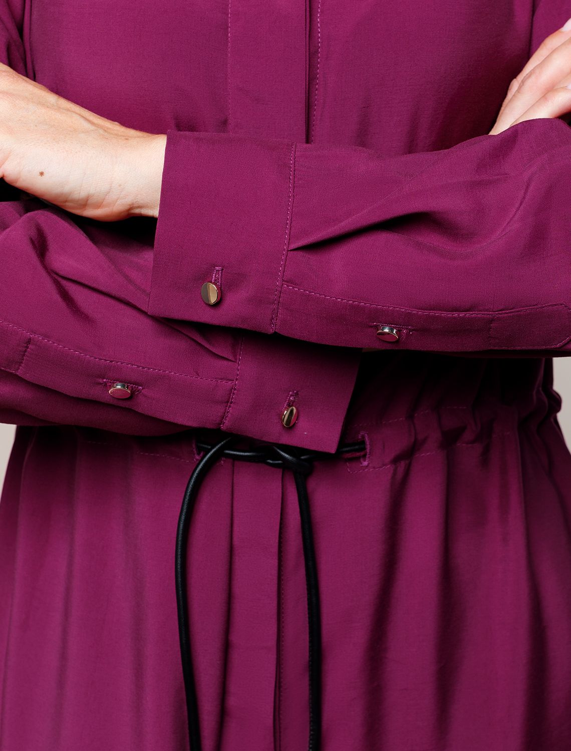 Ст.цена 3690р Платье А-силуэта из лиоцелла с вискозой D22.234 ягодный