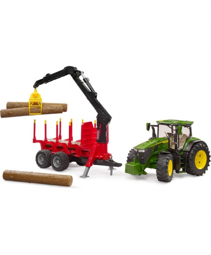 4986 р.  12466 р.  Трактор John Deere 7R 350 с прицепом и 4 бревнами
