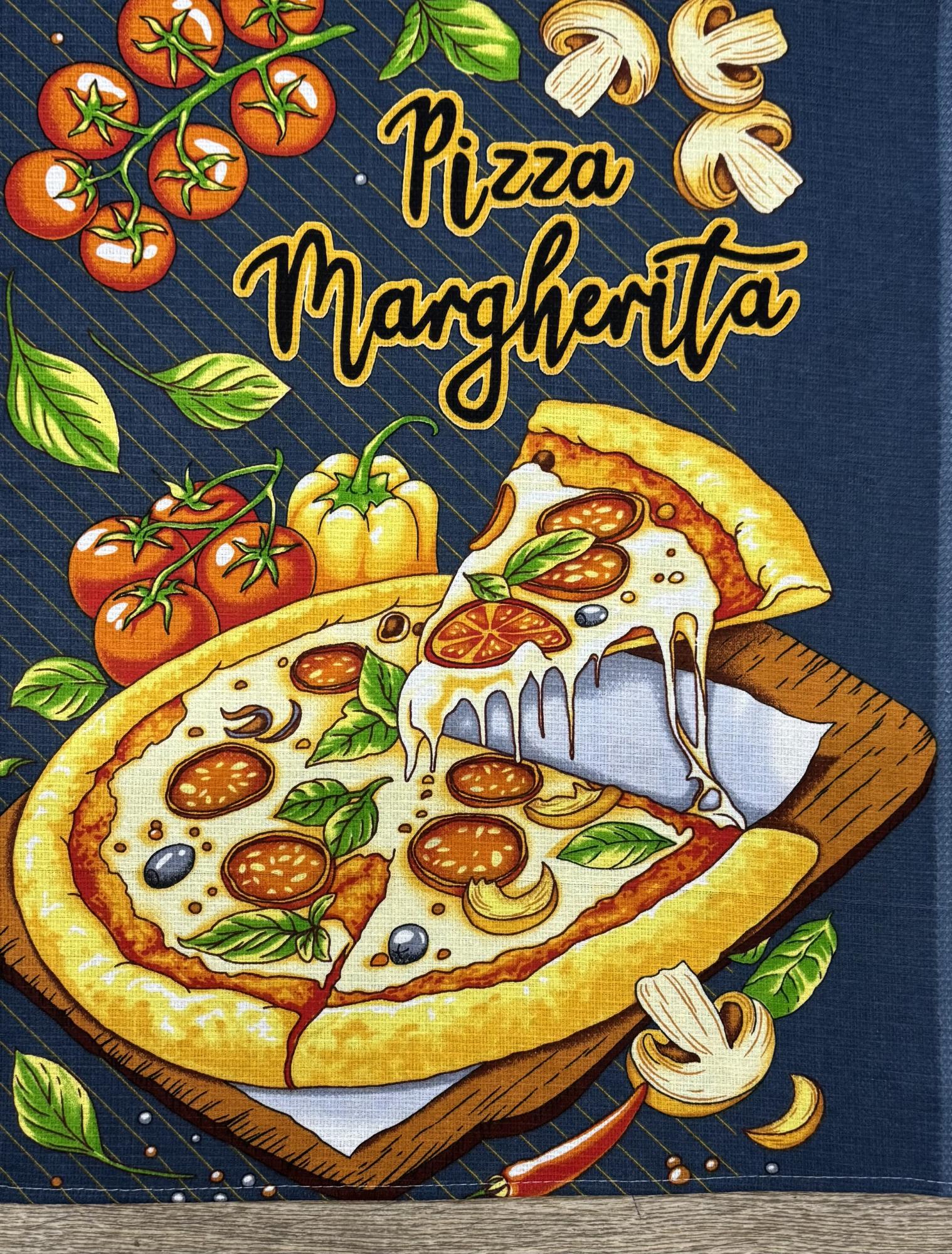 Полотенце вафельное БИСТРО - пицца р-р 50х60