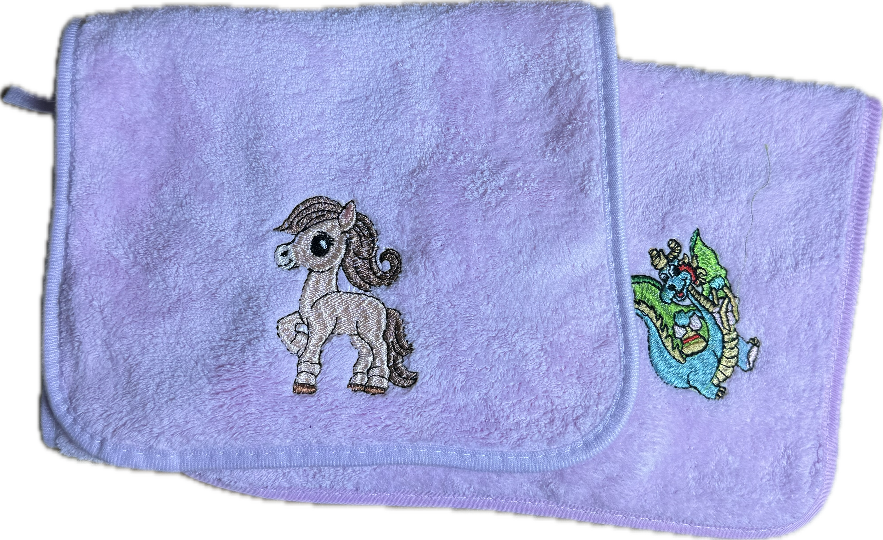 Набор полотенце и салфетка микрофибра 98 - 920 ЛОШАДКИ 2 пр р-р 25х50 и 30х30