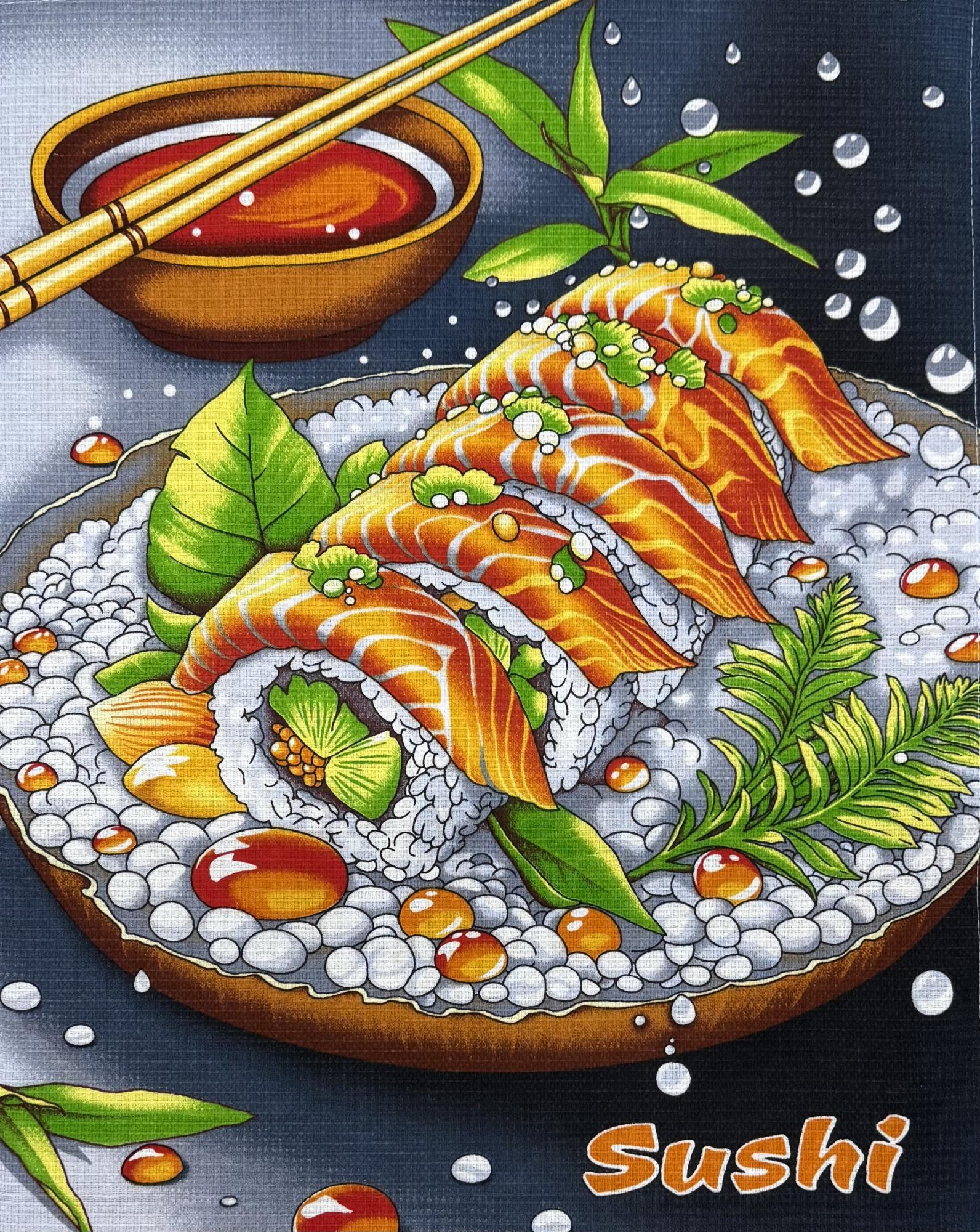 Полотенце вафельное БИСТРО - суши р-р 50х60