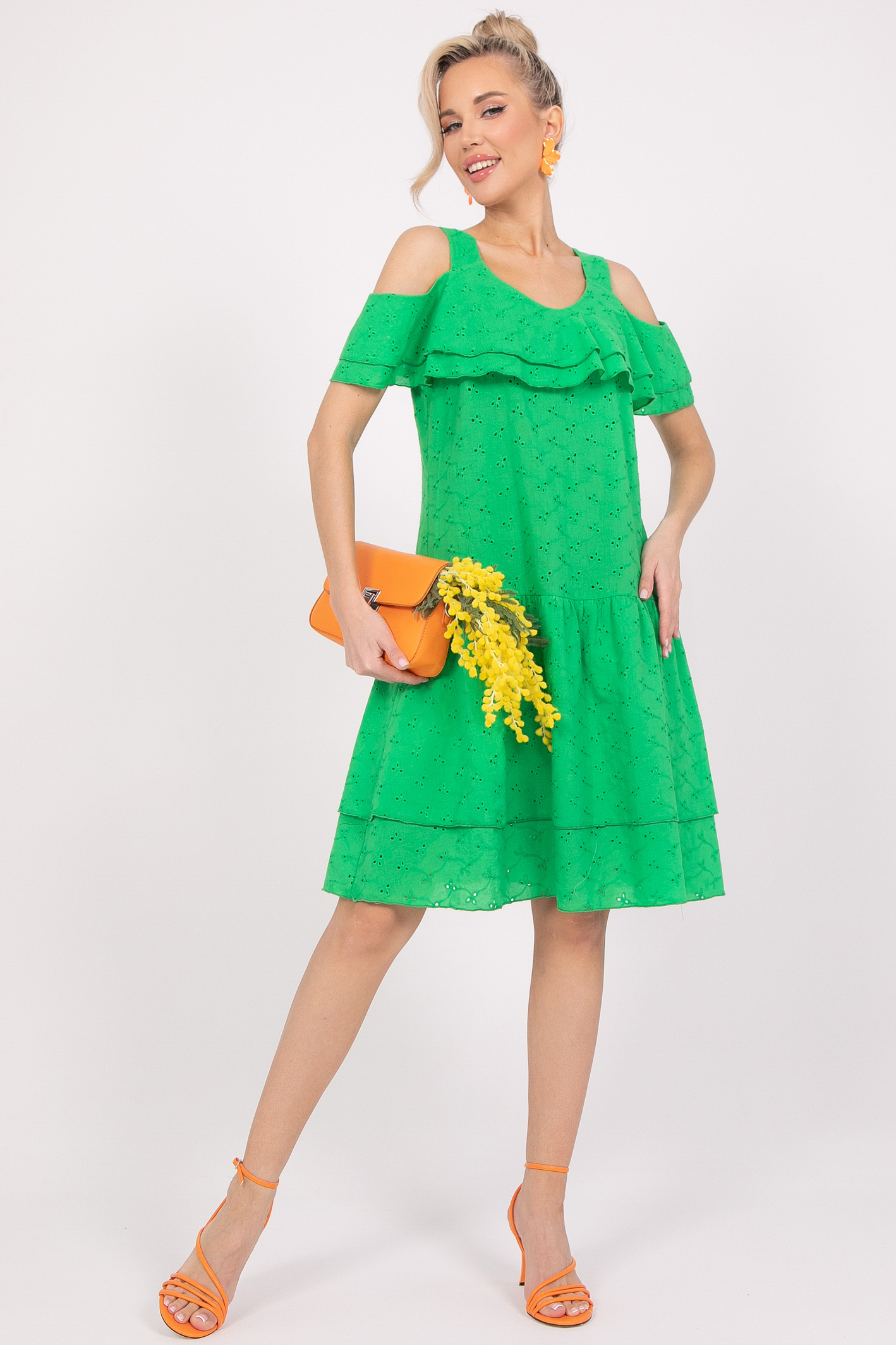 СТ. ЦЕНА 1530 руб//Сарафан Жара (зелёный)