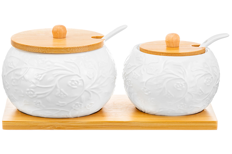 БЫЛО 1069 руб! Набор - сахарница 350 мл + солонка 230 мл 20,5*11*9 см