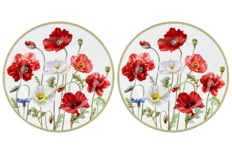 БЫЛО 964 руб! * Набор тарелок для десертов 2 пр. 19*19*2 см