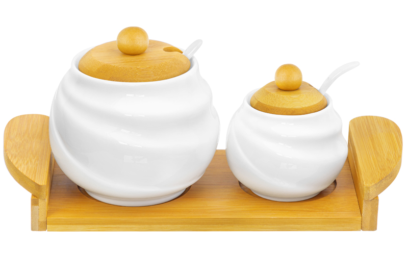 БЫЛО 1306 руб! Набор - сахарница 590 мл + солонка 210 мл 28*12,3*12 см