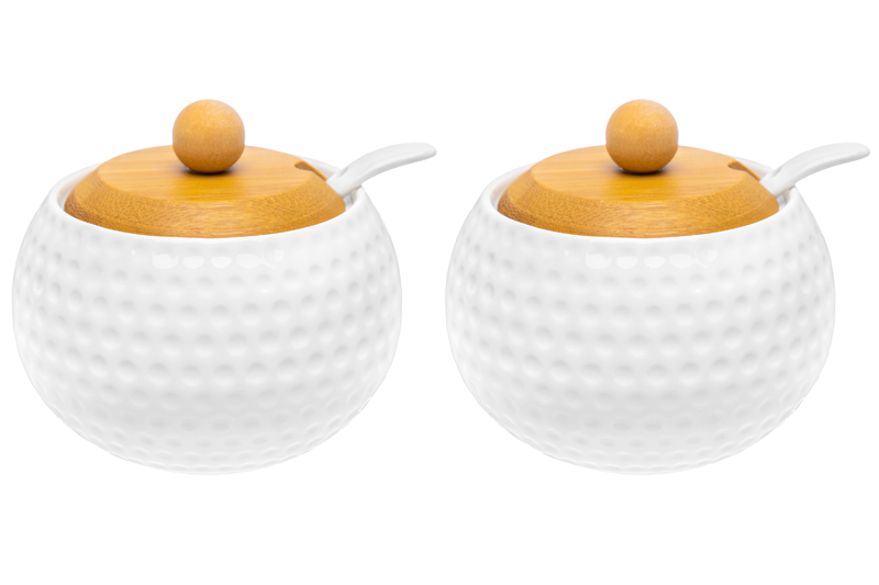 БЫЛО 731 руб! Набор 2 банок д/хранения 300 мл 10,5*10,5*9 см