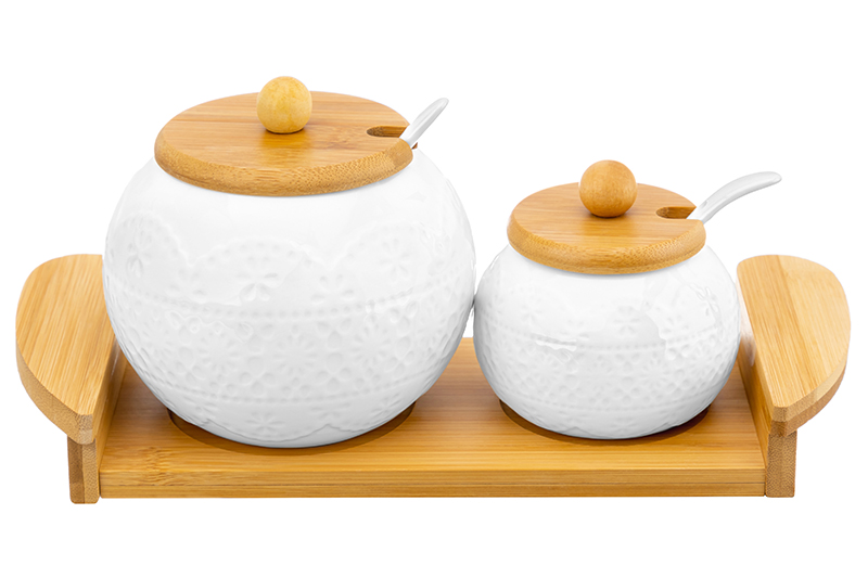 БЫЛО 1306 руб! Набор - сахарница 550 мл + солонка 170 мл 27*11,5*12 см