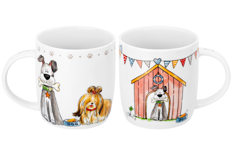 БЫЛО 635 руб!!Набор 2 кружек 360 мл 12*8,5*9 см