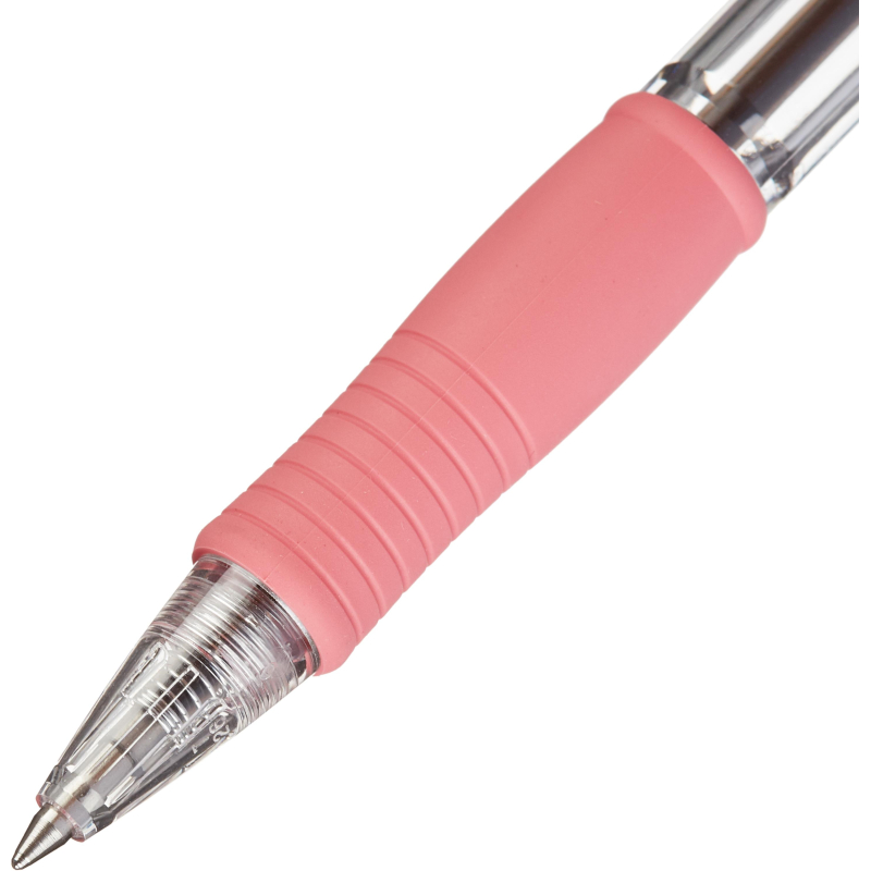 Ручка шариковая автоматическая BPGP-10R-F P SUPER GRIP розового цв., 1023158