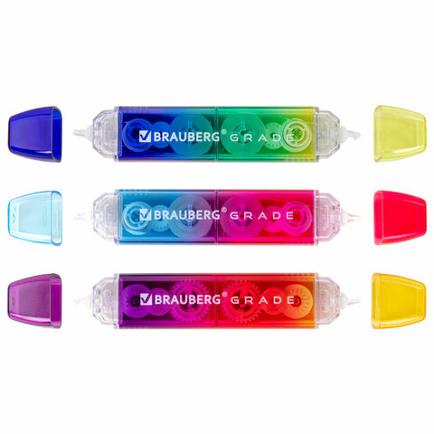 Корректирующая лента двусторонняя 5 мм x 10 м, BRAUBERG