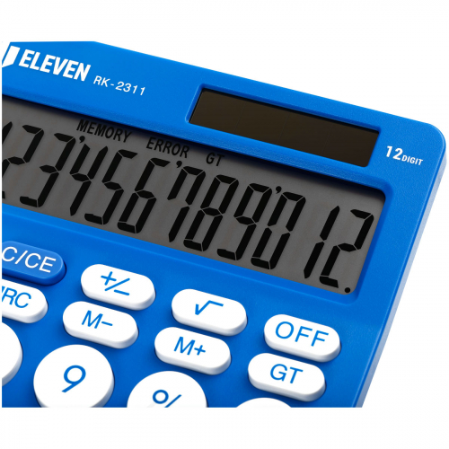 Калькулятор настольный Eleven RK-2311-BL, 12 разрядов, двойное питание, 143*192*26мм, голубой 365639
