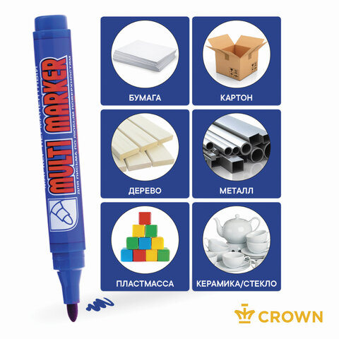 Маркер перманентный CROWN 
