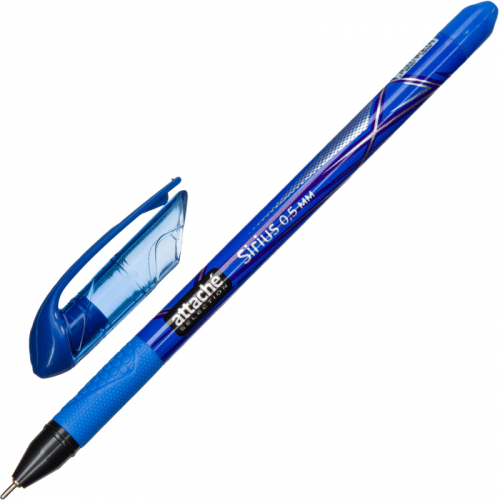 Ручка шариковая Attache Selection Sirius c манжеткой, син. стерж 563884