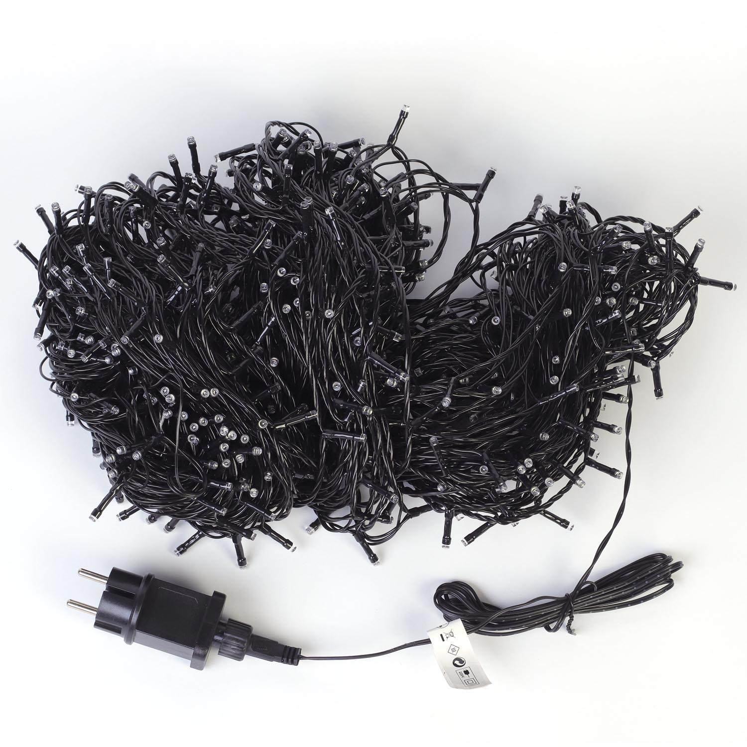 Гирлянда уличная 800 LED 100 м IP44 24V зеленый провод цветная