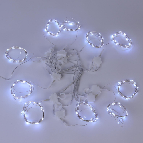 Занавес роса 3*3 300 LED USB с пультом ДУ белая