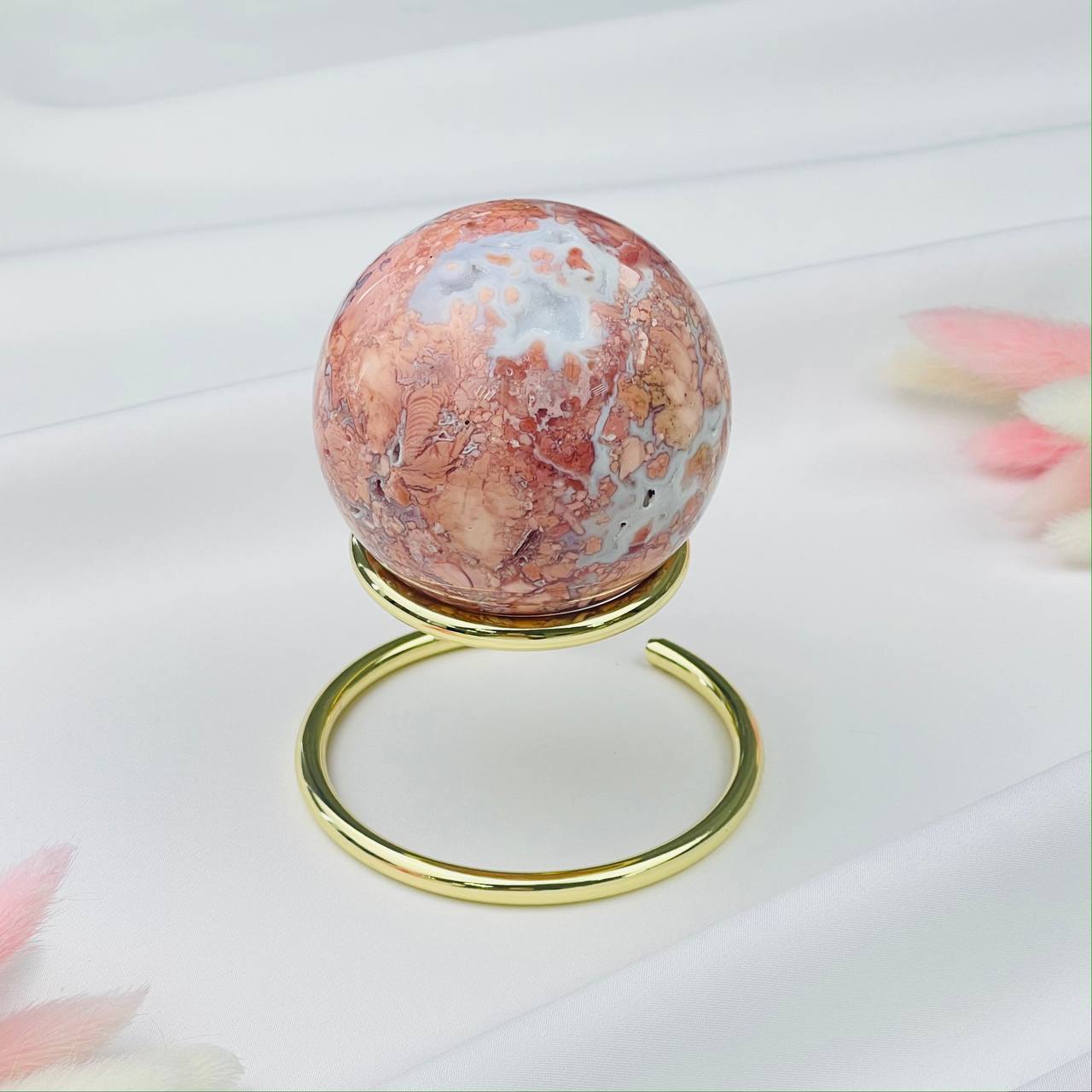 Радуга Самоцветов Шар из цветочного Агата