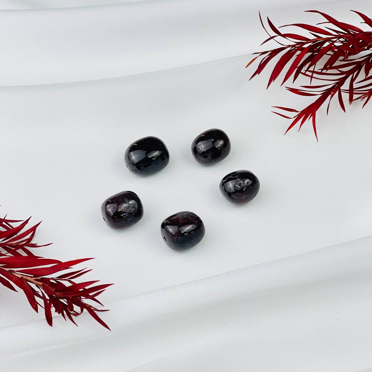 Радуга Самоцветов Бусины для украшений из Граната (5 шт)