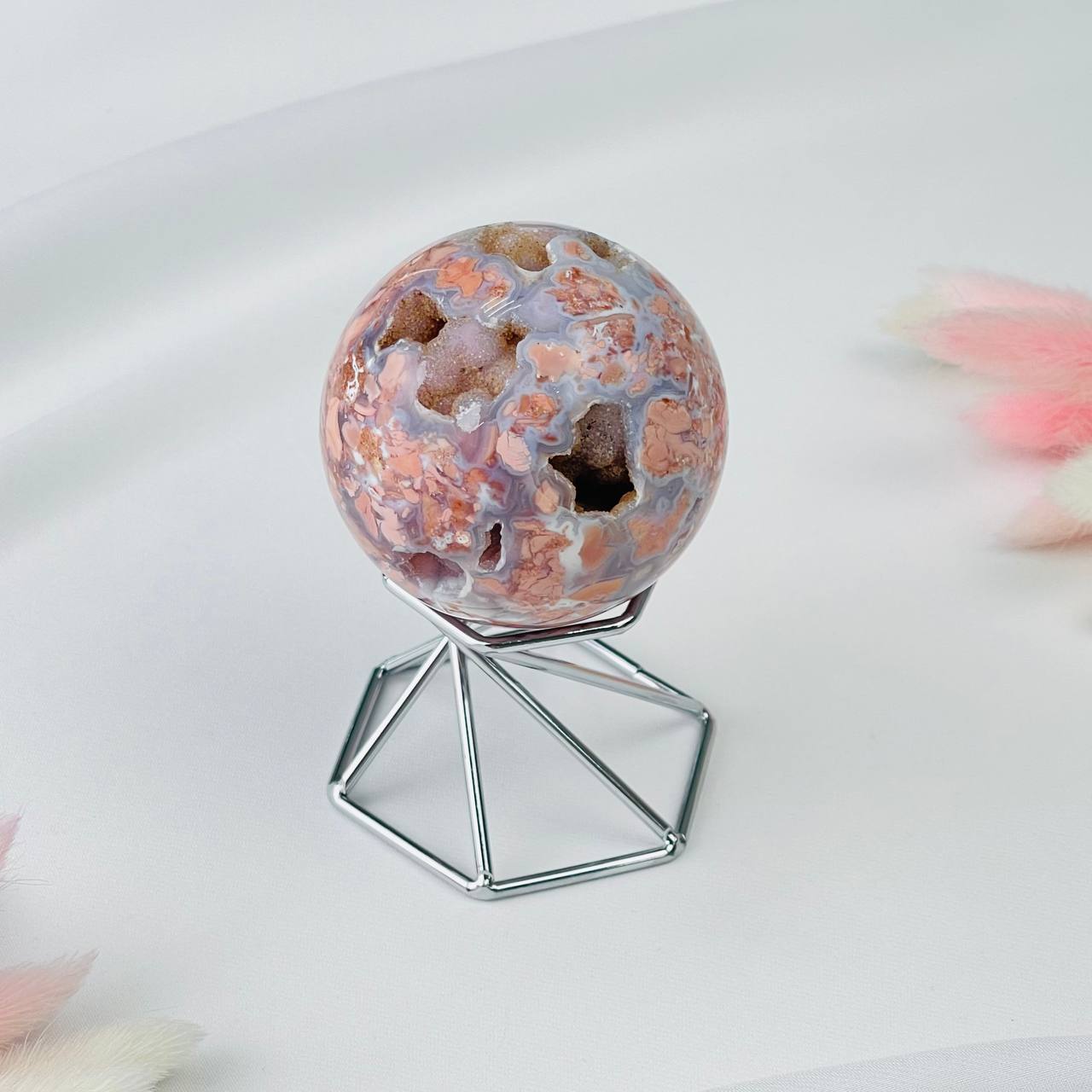 Радуга Самоцветов Шар из цветочного Агата