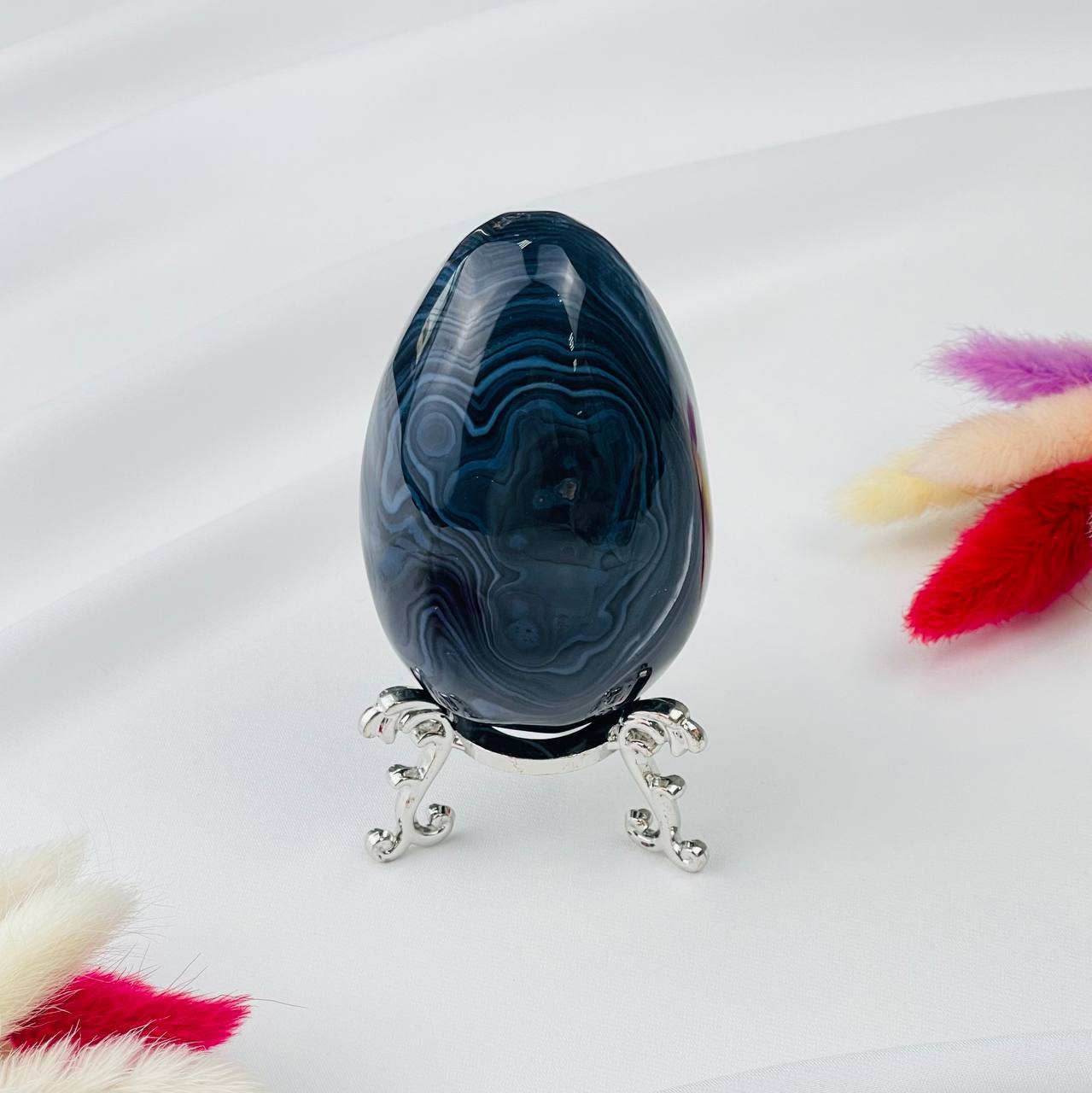 Радуга Самоцветов Яйцо из полосатого Агата