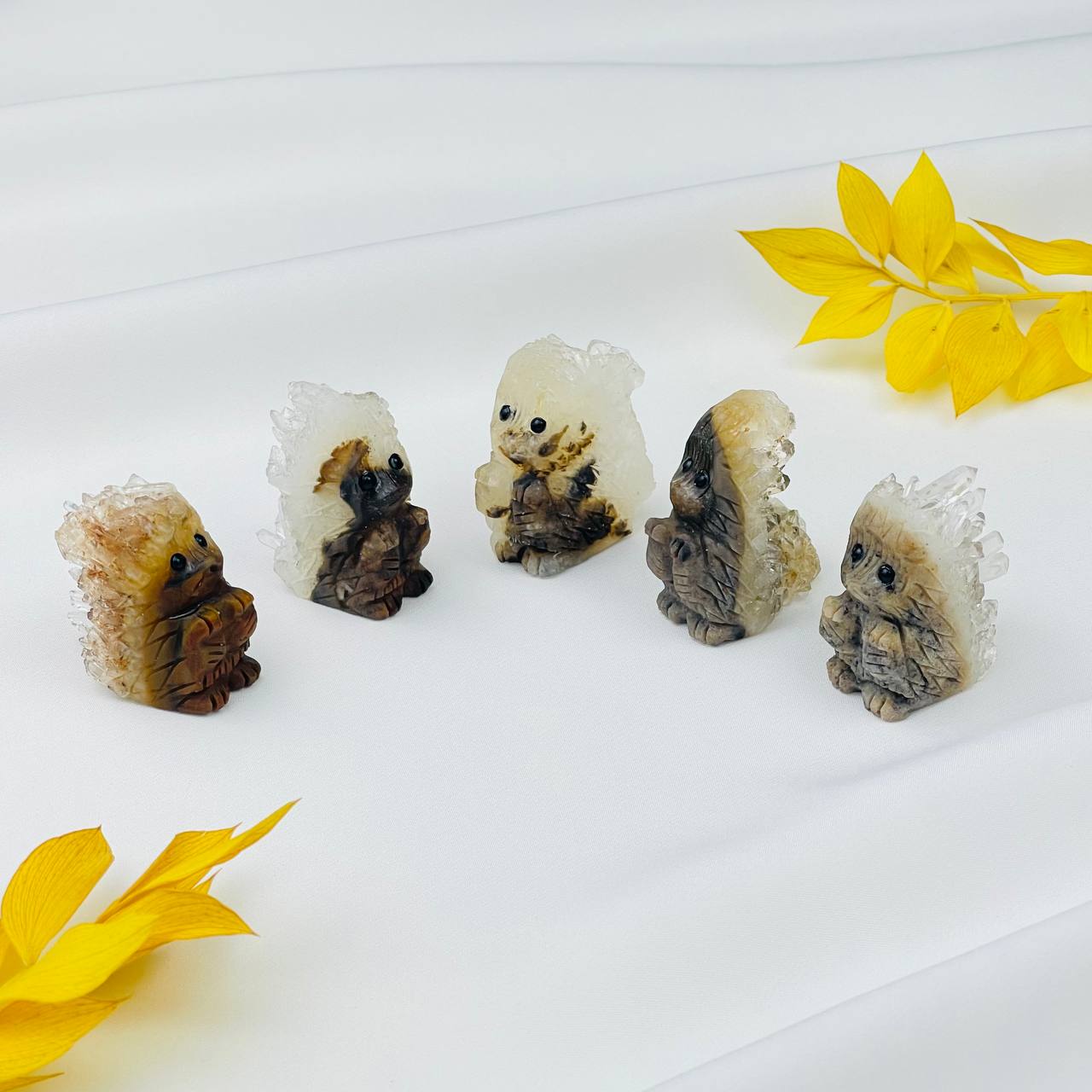 Радуга Самоцветов Ёжик из Друзы Горного Хрусталя