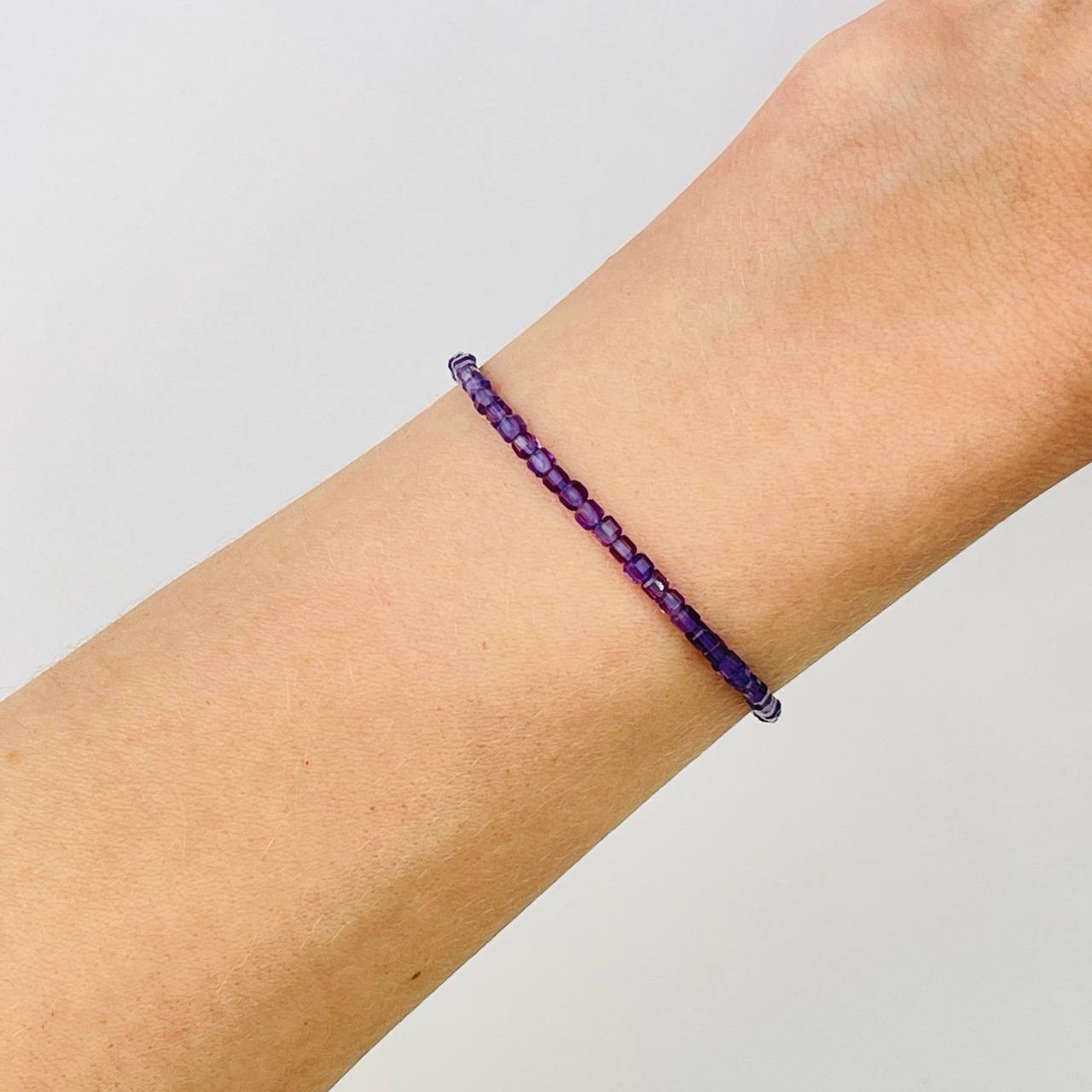 Радуга Самоцветов Браслет из Аметиста (градиент)