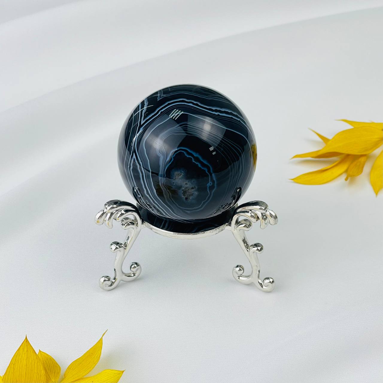 Радуга Самоцветов Шар из Агата на подставке