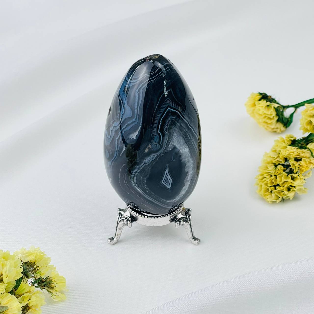 Радуга Самоцветов Яйцо из полосатого Агата