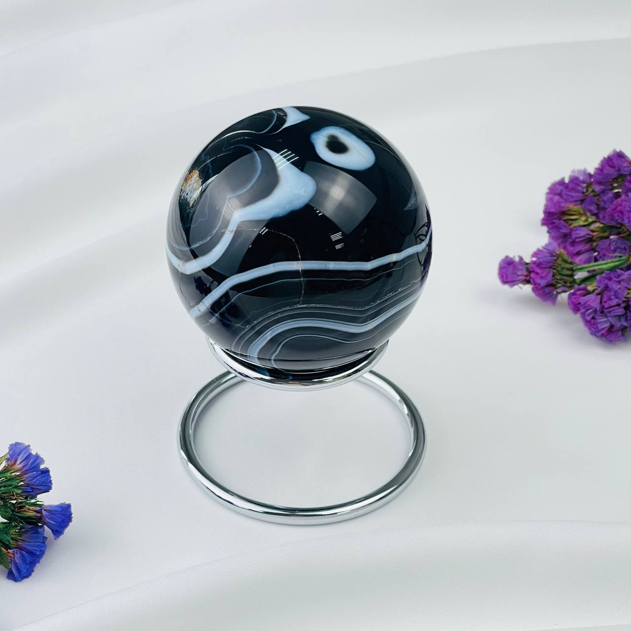 Радуга Самоцветов Шар из Агата на подставке