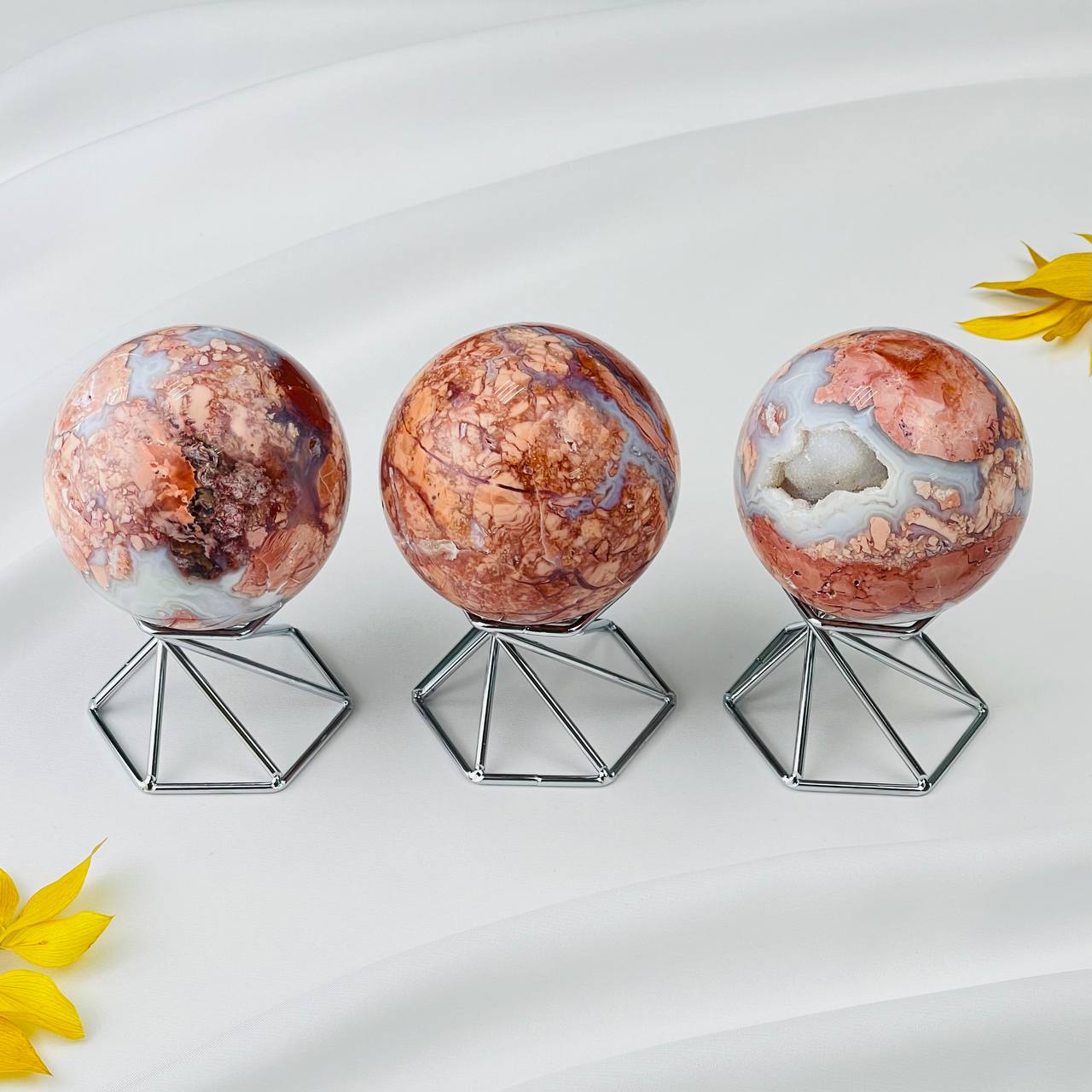 Радуга Самоцветов Шар из цветочного Агата