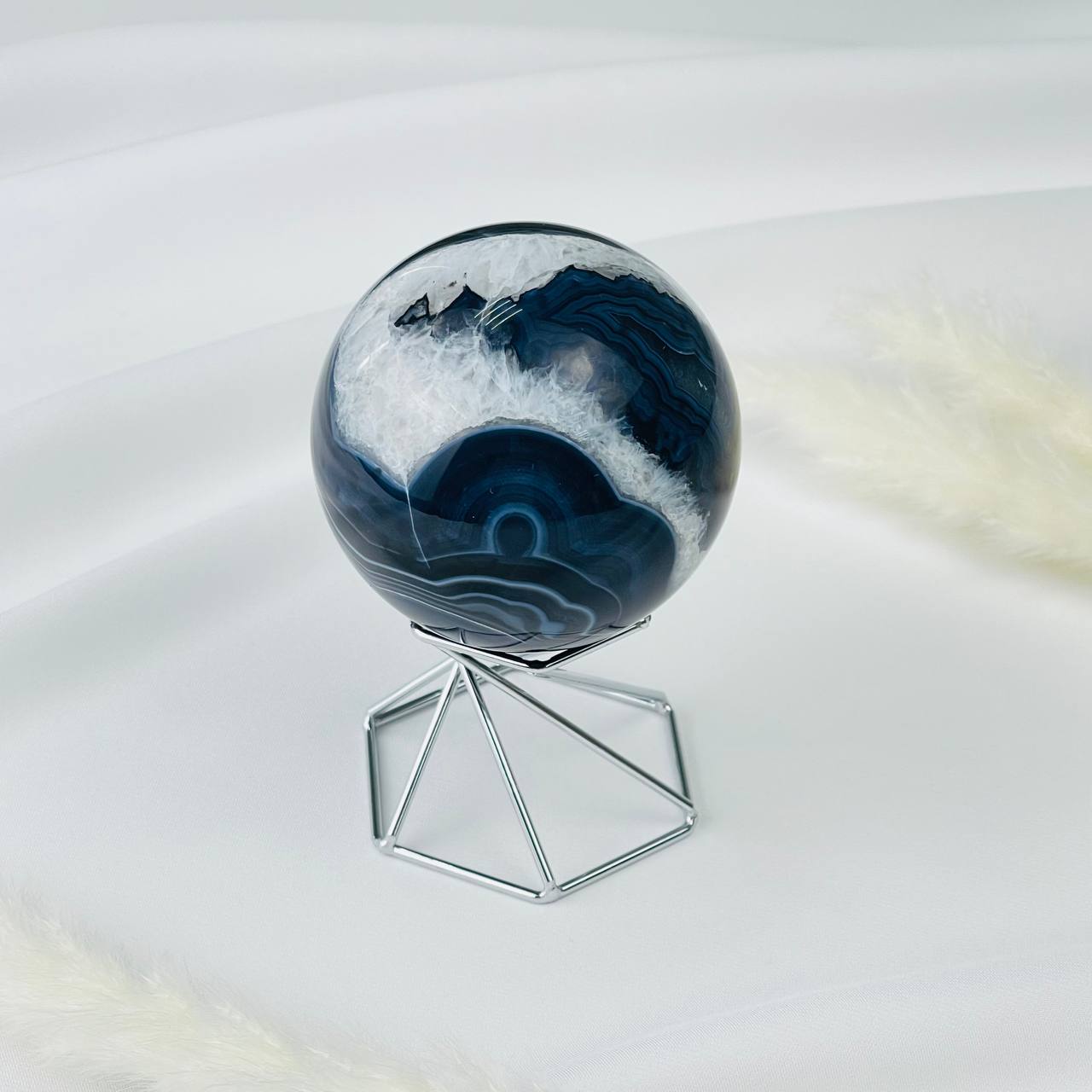 Радуга Самоцветов Шар из Агата на подставке