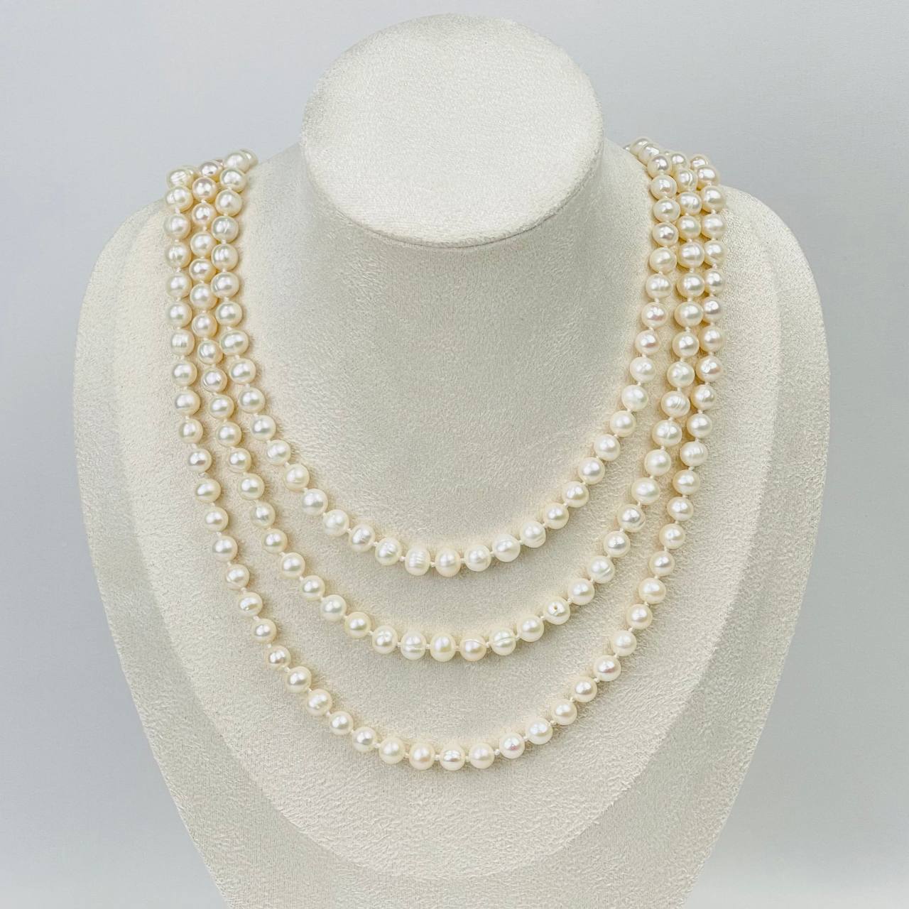 Радуга Самоцветов Бусы из Жемчуга