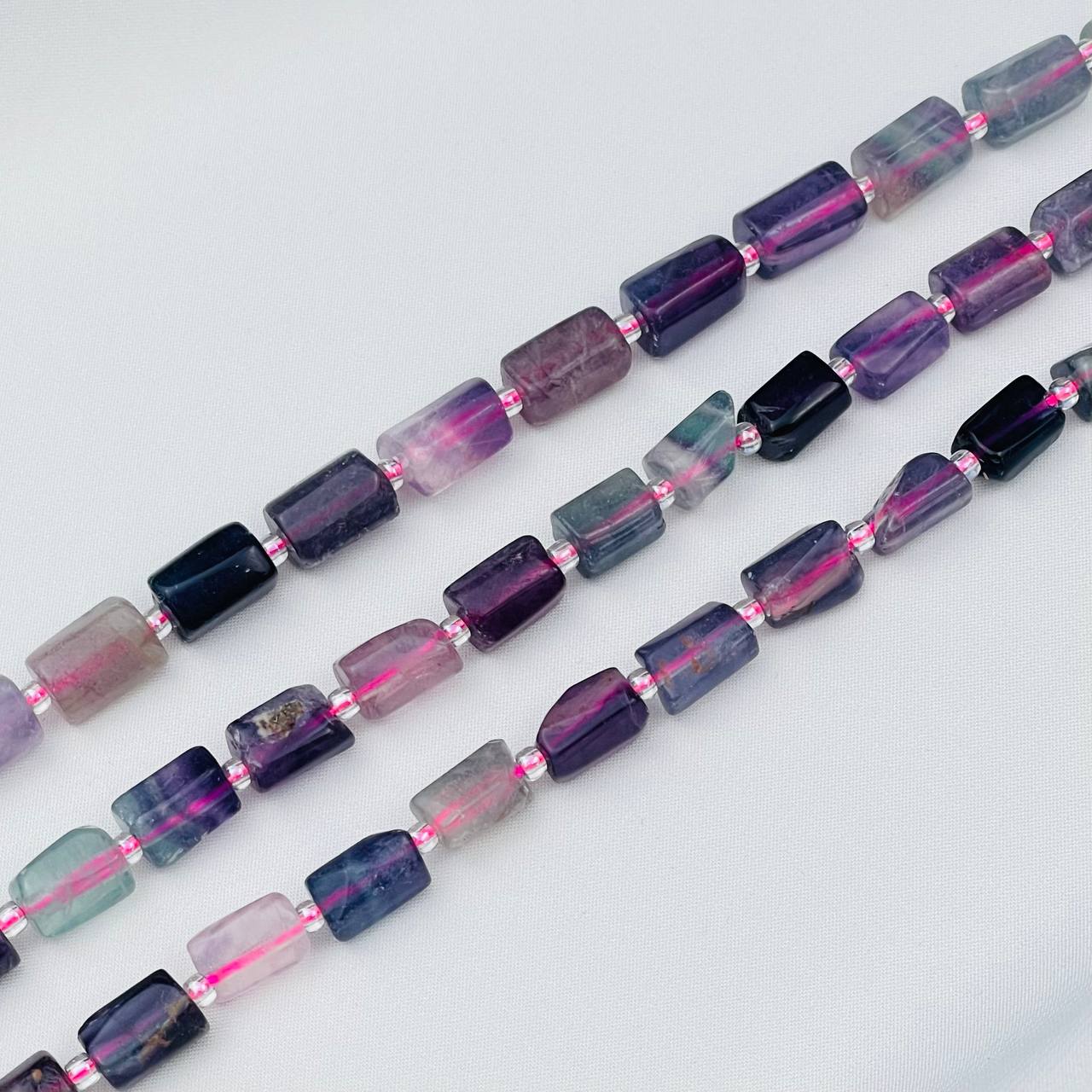 Радуга Самоцветов Бусины для украшений из Флюорита