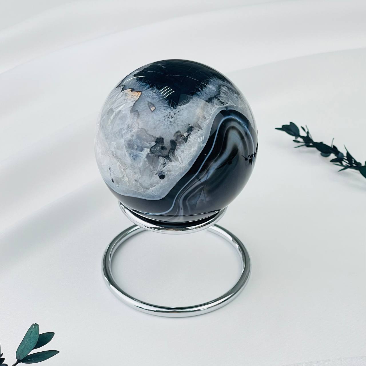 Радуга Самоцветов Шар из Агата на подставке