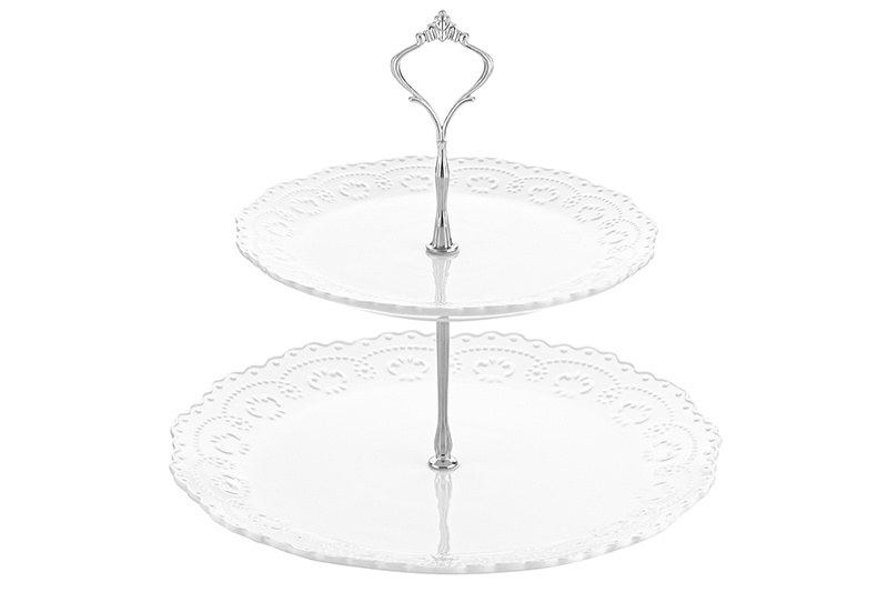 БЫЛО 1446 руб!! Блюдо-этажерка 2-х ярусная 28*28*25 см