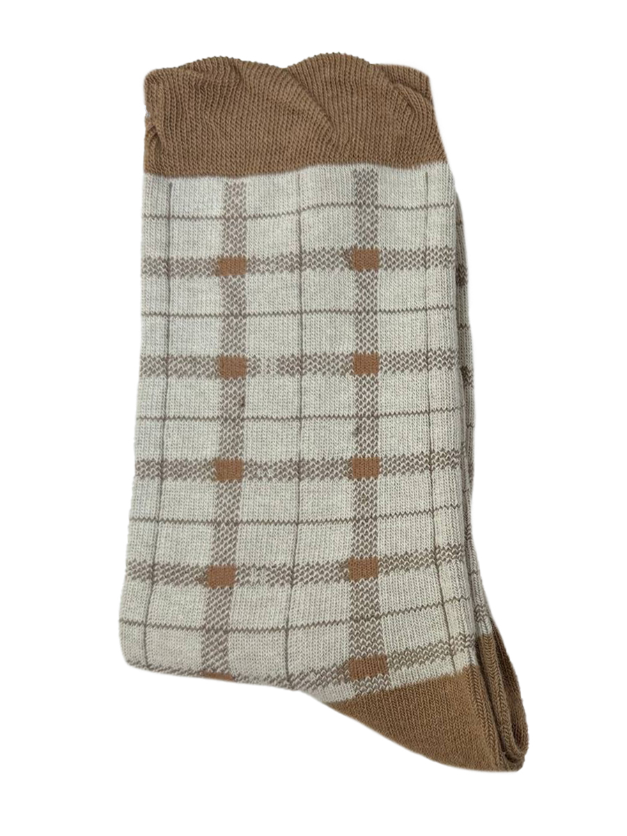 Носки р.35-40 «Brown Beat» Клеточка