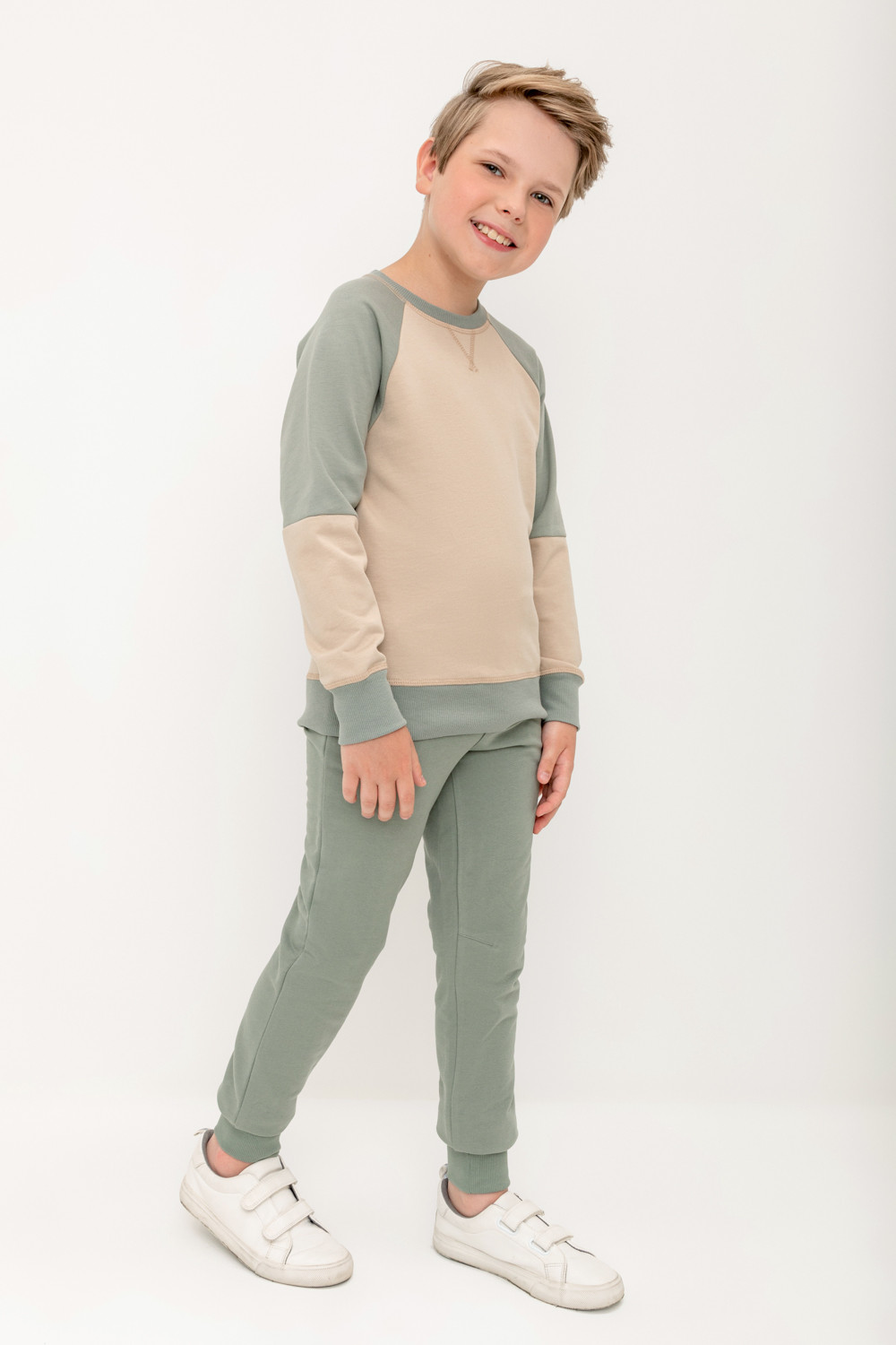 Crockid Брюки КР 400582 зеленый чай к404 Crockid