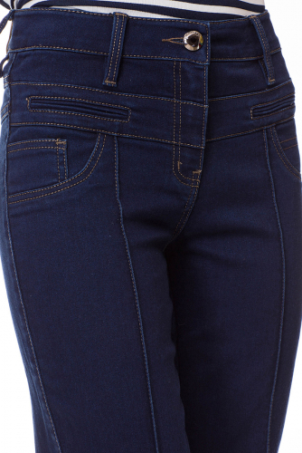 SS5382--Слегка приуженные синие джинсы (44-56) размер