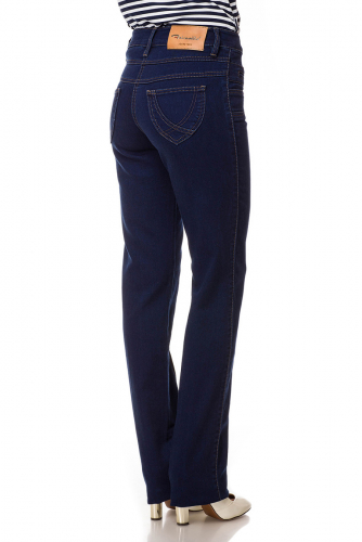 SS5382--Слегка приуженные синие джинсы (44-56) размер