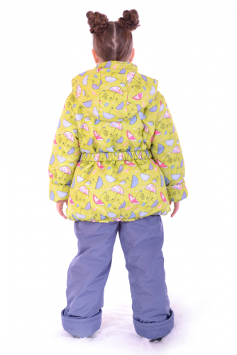 Комплект демисезонный комплект для девочки, синтепон - куртка 200 гр, полукомбинезон 200 гр.