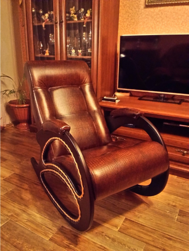 Кресло- гляйдер Модель 6.8 (вен_ге An_t.кроко_дил)