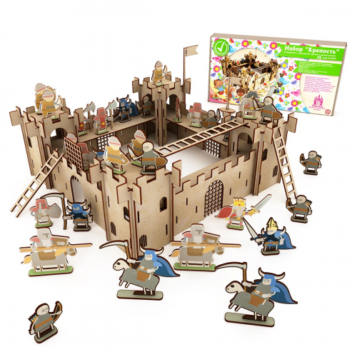 Крепость в комплекте с королевской армией и армией нежити (Коробка, упаковка)