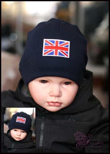 Темно-синяя шапка д/м Great Britain